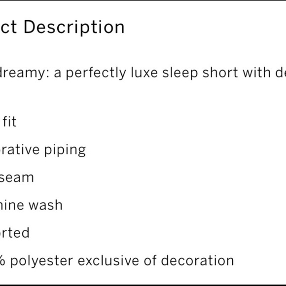 NEW Victorias Secret Silk Luxe Sleep Shorts size Small - Picture 17 of 17